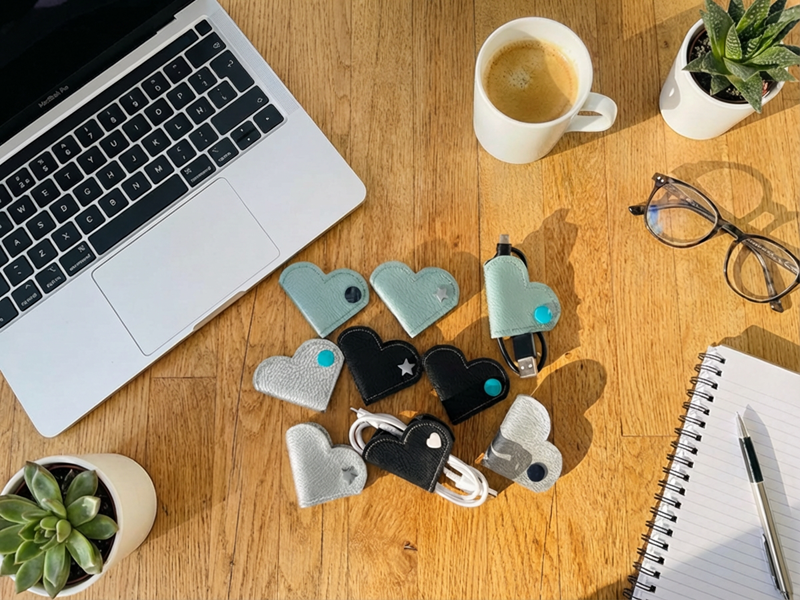 Kabelbinder Herzen - ITH-Stickdatei